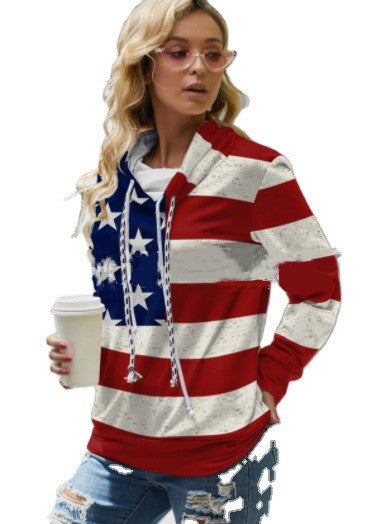 Women's American Flag Hoodie